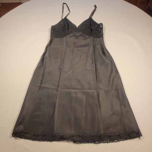 Fischer Other - Vintage Fischer Black Nylon Lace Slip Nightgown Size 36 (Small) 1960s Lingerie
